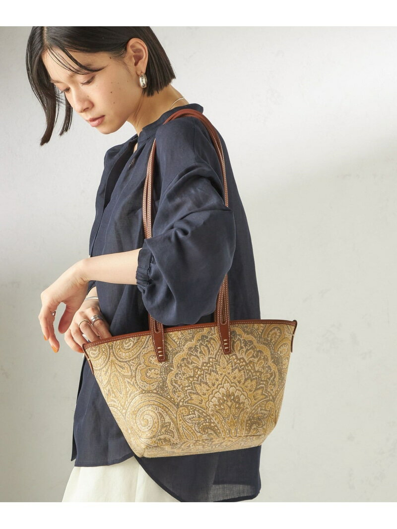 A VACATION: ROAM MINI SHIPS WOMEN シップス バッグ トートバッグ ブラウン ホワイト