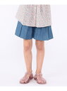 SHIPS KIDS:100~130cm / デニム プリーツ キュロット SHIPS KIDS シップス パンツ キュロット ブルー【送料無料】[Rakute...