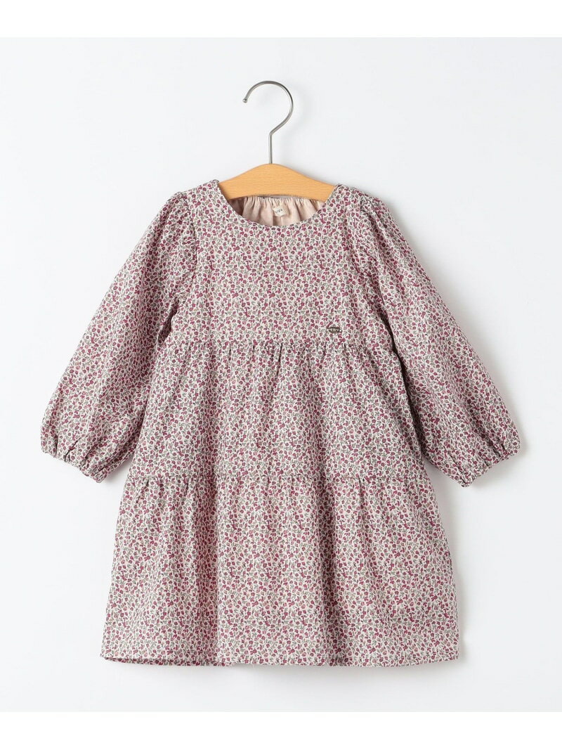 SHIPS KIDS:80~90cm / フラワー ティアード ワンピース SHIPS KIDS シップス ワンピース・ドレス ワン..