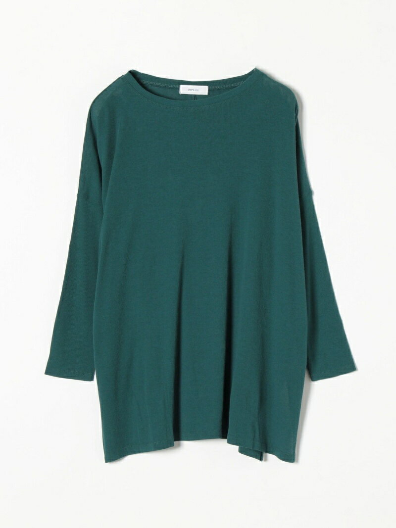【SALE／50%OFF】SHIPS any: デリケートリブプルオーバー SHIPS any シップス トップス カットソー・Tシャツ ブラウン グリーン ブラック【RBA_E】[Rakuten Fashion]
