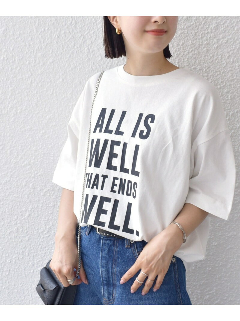 81BRANCA:5分袖 ロゴ TEE 24SS SHIPS WOMEN シップス トップス カットソー・Tシャツ ホワイト グレー ベージュ