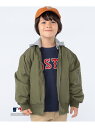 SHIPS KIDS:100~130cm / MA-1 キルティング フード ジャケット SHIPS KIDS シップス ジャケット・アウター MA-1 グリーン グレー【送料無料】[Rakuten Fashion]