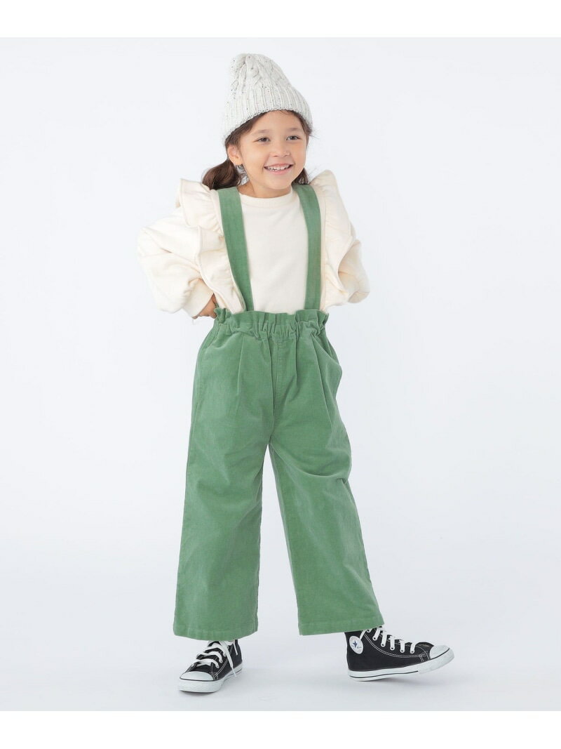 Rakuten - 【SALE／60%OFF】SHIPS KIDS:100~130cm / コーデュロイ ストラップ ワイド パンツ SHIPS KIDS シップス パンツ その他のパンツ ホワイト グリーン【RBA_E】[Rakuten Fashion]