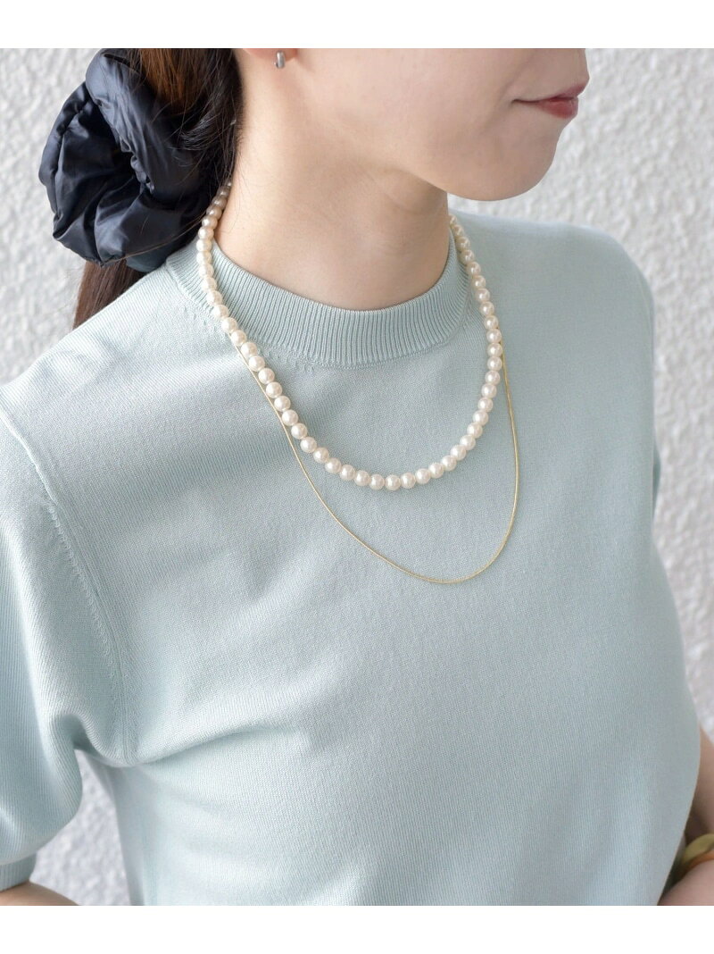 乐天商城 - SHIPS Colors:パールモチーフ * チェーン 2連 ネックレス 2◇ SHIPS Colors シップス アクセサリー・腕時計 ネックレス[Rakuten Fashion]