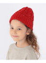 【SALE/60%OFF】SHIPS KIDS:ネップ ビーニー SHIPS KIDS シップス 帽子 ニット帽・ビーニー ホワイト レッド【RBA_E】[Ra...