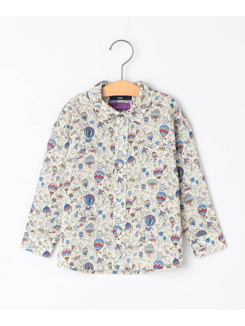 【SALE／30%OFF】SHIPS KIDS:80~90cm / リバティ プリント 長袖 シャツ SHIPS KIDS...