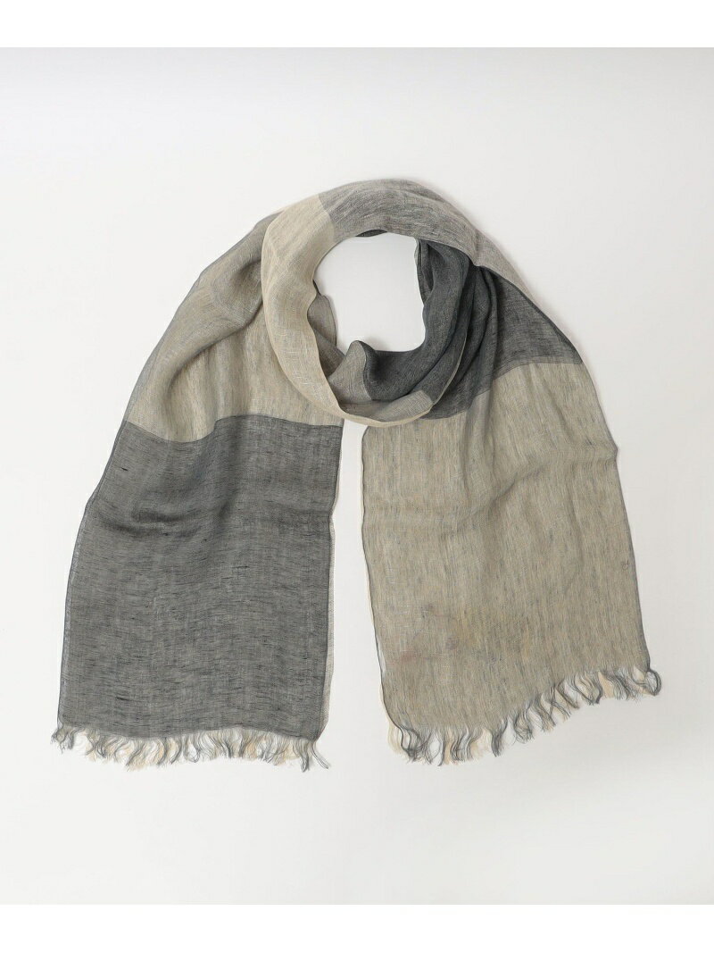 【SALE／50%OFF】ARIANNA:2トーン リネン ストール SHIPS MEN シップス ファッション雑貨 マフラー・ストール・ネックウォーマー パープル オレンジ グレー イエロー【RBA_E】【送料無料】[Rakuten Fashion]