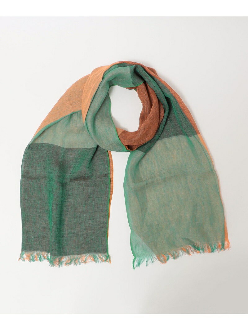 【SALE／50%OFF】ARIANNA:2トーン リネン ストール SHIPS MEN シップス ファッション雑貨 マフラー・ストール・ネックウォーマー パープル オレンジ グレー イエロー【RBA_E】【送料無料】[Rakuten Fashion]