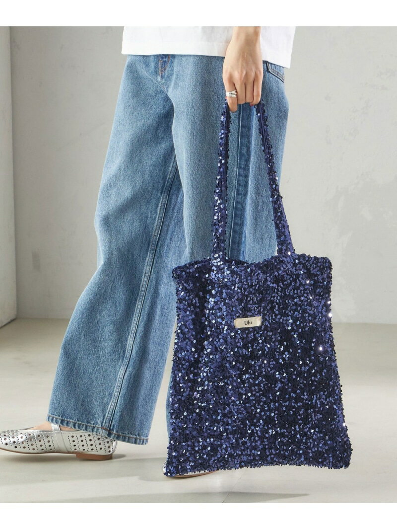 【SHIPS別注】Uhr:トート バッグ SHIPS WOMEN シップス バッグ トートバッグ ブルー ネイビー【送料無料】[Rakuten Fashion]のサムネイル