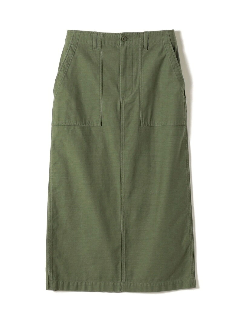 SHIPS Primary Navy Label:＜洗濯機可能＞ベイカー スカート SHIPS WOMEN シップス スカート ロング・マキシスカート グリーン【送料無料】[Rakuten Fashion]