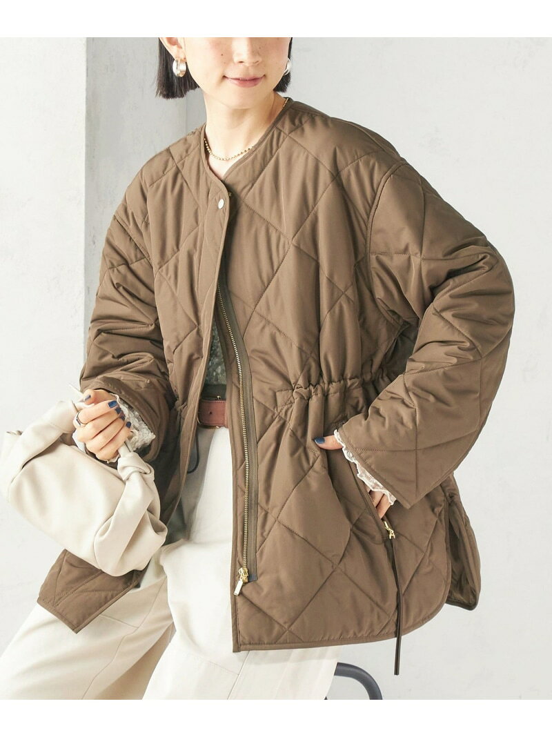 乐天商城 - 《予約》＜撥水加工/手洗い可能＞HEAT 中綿 キルティング ジップ ブルゾン SHIPS WOMEN シップス ジャケット・アウター ブルゾン・ジャンパー ベージュ ブラック カーキグリーン【先行予約】*【送料無料】[Rakuten Fashion]