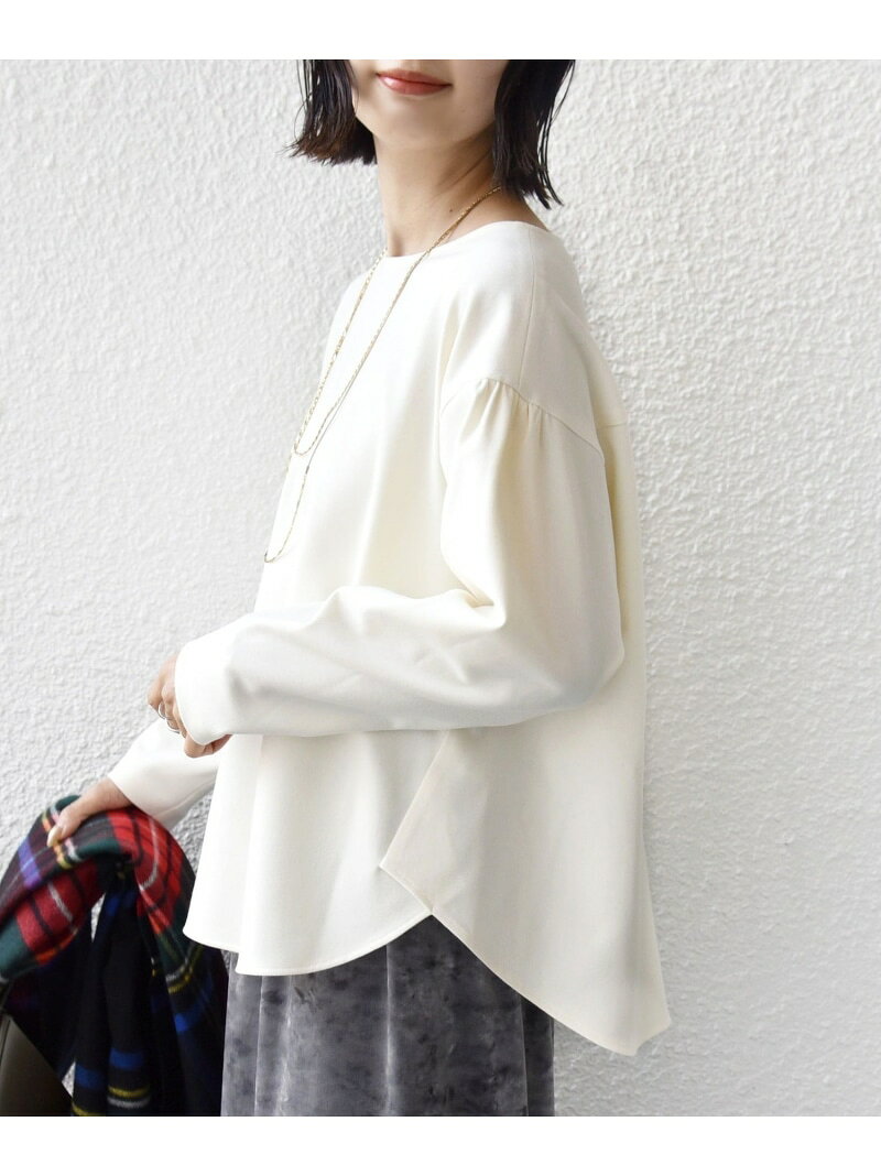 Rakuten - 【SALE／40%OFF】＜手洗い可能＞両面起毛 裾 ラウンド デザイン プルオーバー SHIPS WOMEN シップス トップス シャツ・ブラウス ホワイト【RBA_E】【送料無料】[Rakuten Fashion]