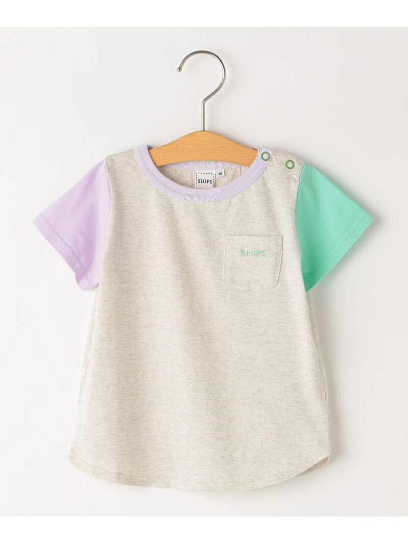 SHIPS KIDS:80~90cm / NCW[p^[ |Pbg TEE SHIPS KIDS VbvX gbvX Jbg\[ETVc uE zCg O[yz[Rakuten Fashion]