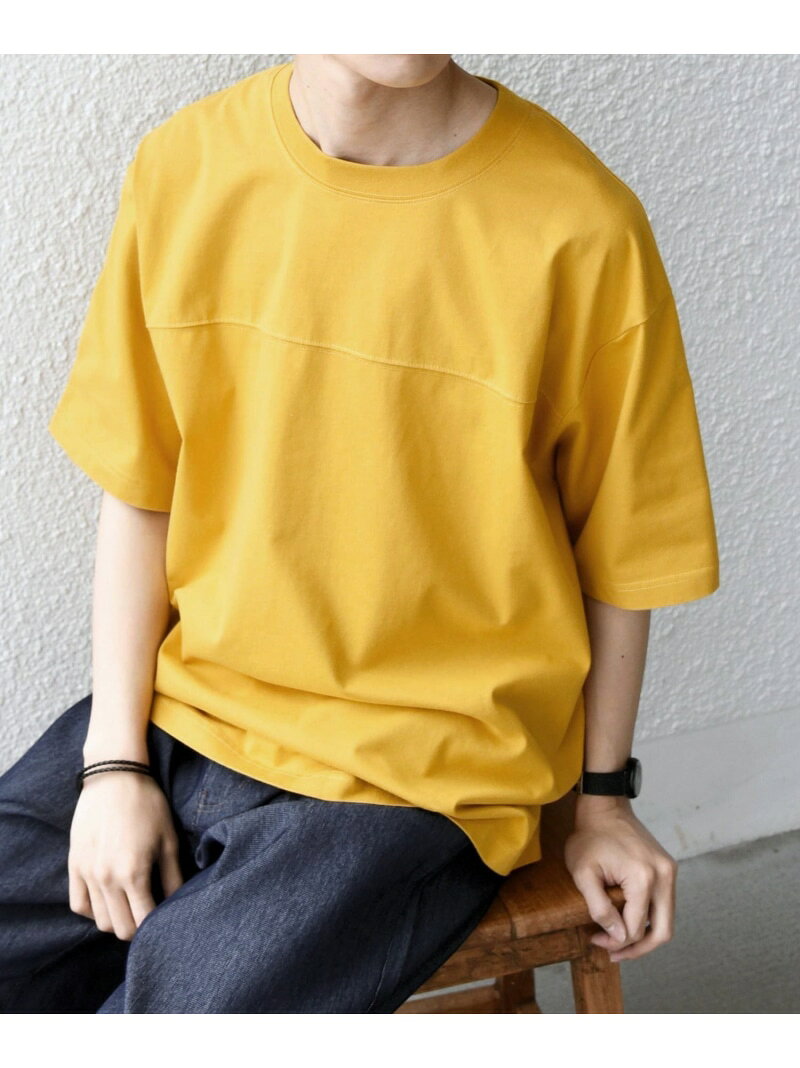 Rakuten - SHIPS any:＜接触冷感/吸水速乾/UVカット/遮熱＞Raylock フットボール Tシャツ◇ SHIPS any シップス トップス カットソー・Tシャツ イエロー ネイビー グリーン レッド グレー【送料無料】[Rakuten Fashion]