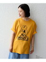 【SALE／30%OFF】SHIPS: VINTAGE PEANUTS スヌーピー プリント Tシャツ SHIPS シップス トップス カットソー・Tシャツ イエロー ホワイト グレー【RBA_E】【送料無料】[Rakuten Fashion]