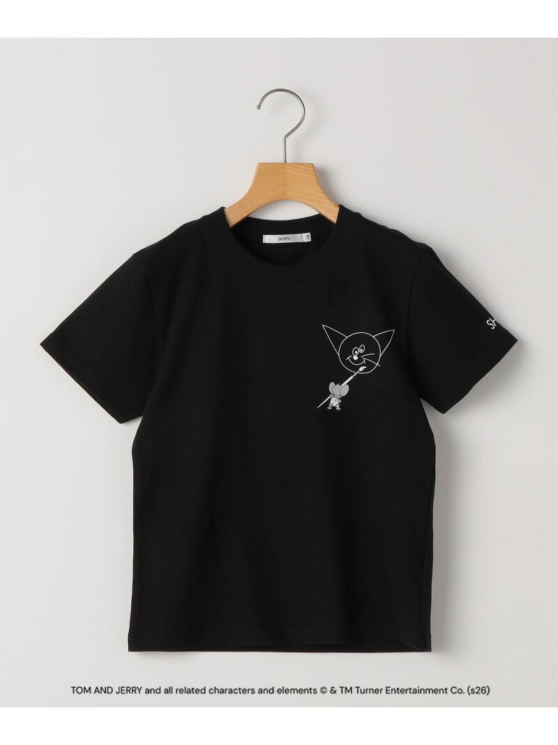 Rakuten - SHIPS KIDS: TOM and JERRY プリント Tシャツ SHIPS KIDS シップス トップス カットソー・Tシャツ ブラック【送料無料】[Rakuten Fashion]