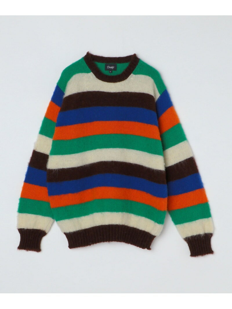 【SALE／40%OFF】Drake's: STRIPE BRUSHED SHETLAND SHIPS MEN シップス トップス ニット レッド【RBA_E】【送料無料】[Rakuten Fashion]