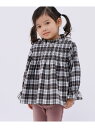 【SALE/50%OFF】SHIPS Colors:<洗濯機可能>チェック ギャザー ブラウス(100~140cm) SHIPS Colors シップス トップ...