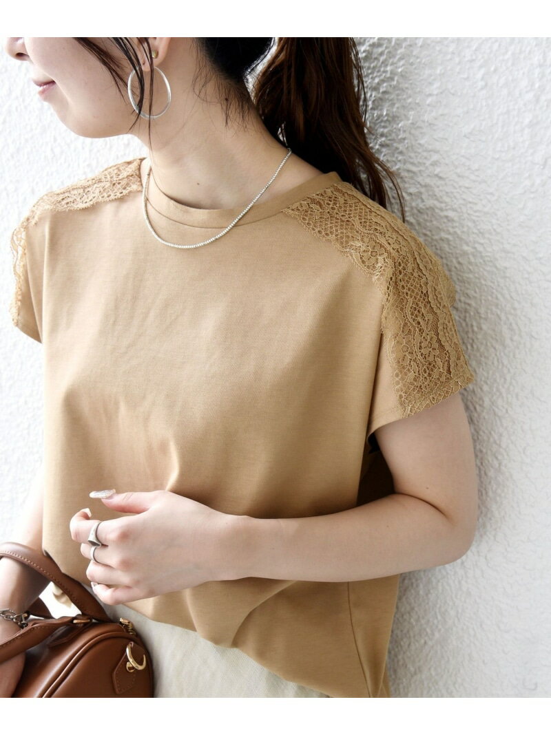 SHIPS any:＜洗濯機可能＞ジャージー フレンチスリーブ レース TEE SHIPS any シッ...