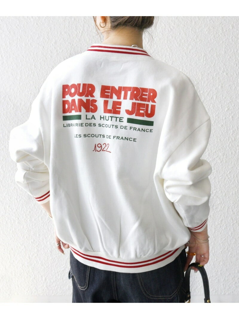 【SALE／30%OFF】【SHIPS any別注】La Hutte:＜洗濯機可能＞裏起毛 ロゴ ジップ ブ...