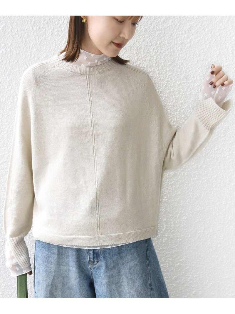 《予約》【WEB限定】＜手洗い可能＞ホールガーメント ドルマン ニット SHIPS WOMEN シップス トップス ニット ピンク グレー ベージュ【先行予約】*【送料無料】[Rakuten Fashion]