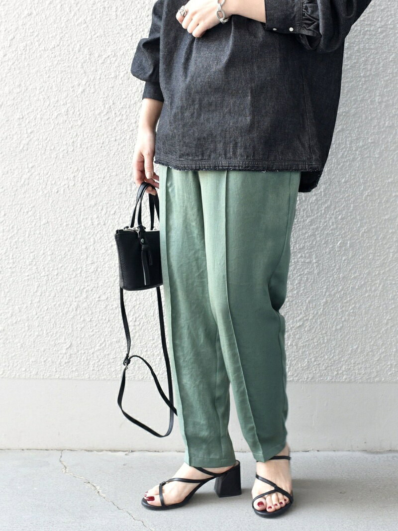 【SALE／55%OFF】*＜手洗い可能＞サテンドロストパンツ◇ SHIPS WOMEN シップス パンツ その他のパンツ グリーン ベージュ ブルー ネイビー【RBA_E】【送料無料】[Rakuten Fashion]のサムネイル