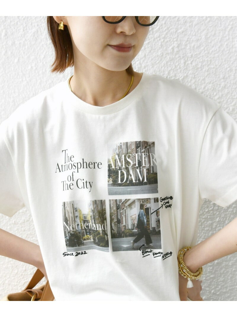 【SALE／30%OFF】【WEB限定】フォト 刺繍 TEE SHIPS WOMEN シップス トップス カットソー・Tシャツ ホワイト【RBA_E】【送料無料】[Rakuten Fashion]のサムネイル