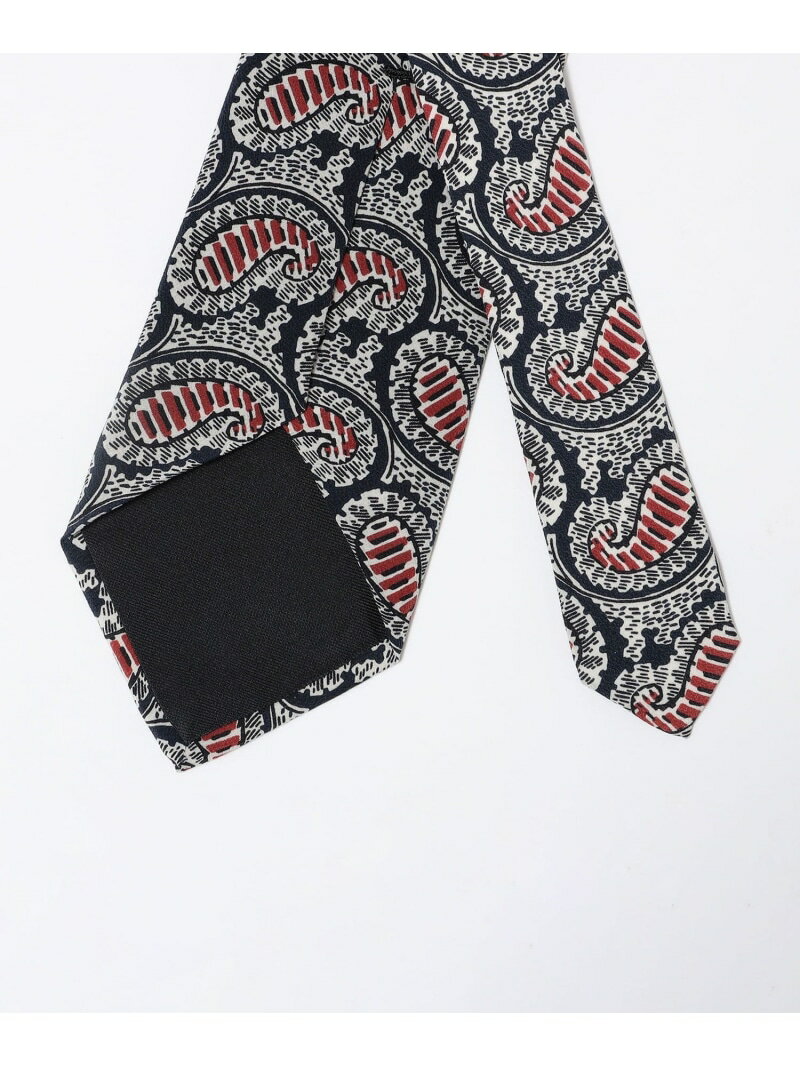 【SALE／50%OFF】Fratelli Luigi: ペイズリー プリント ネクタイ SHIPS MEN シップス スーツ・フォーマル ネクタイ・蝶ネクタイ ブルー ブラック【RBA_E】【送料無料】[Rakuten Fashion] 3