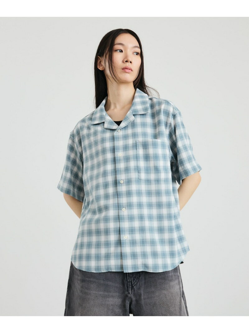 Rakuten - 【SALE／40%OFF】City Ambient Products: オープン カラー オンブレ チェック シャツ SHIPS MEN シップス トップス シャツ・ブラウス グリーン ブラック【RBA_E】【送料無料】[Rakuten Fashion]