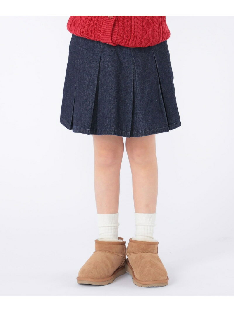 【SALE／30%OFF】SHIPS KIDS:100~130cm /デニム プリーツ キュロット SHIPS KIDS ...