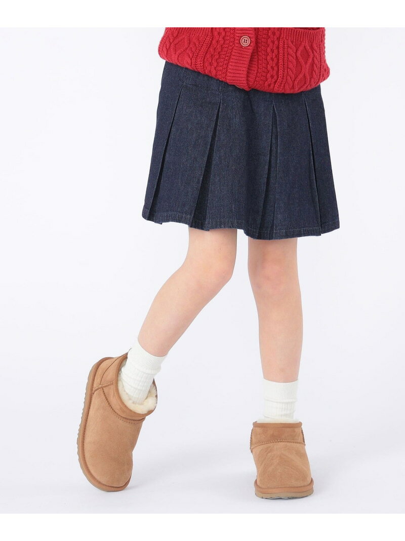 【SALE／30%OFF】SHIPS KIDS:100~130cm /デニム プリーツ キュロット SHIPS KIDS ...