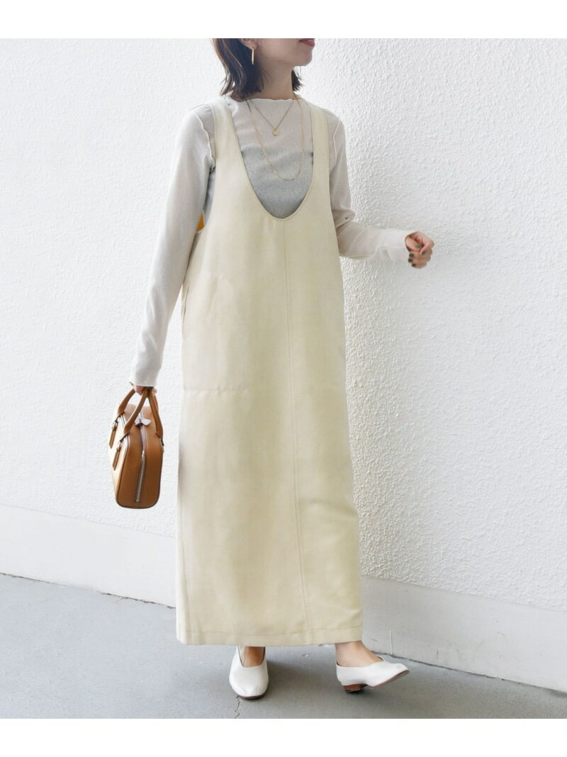【SALE／45%OFF】ポリエステルスエード 2WAY ワンピース SHIPS WOMEN シップス ワンピース・ドレス ワンピース ホワイト ネイビー【RBA_E】【送料無料】[Rakuten Fashion]のサムネイル