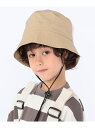 SHIPS KIDS:＜吸水速乾＞メッシュ バケット ハット SHIPS KIDS シップス 帽子 ハット ベージュ ブラック[Rakuten Fashion]