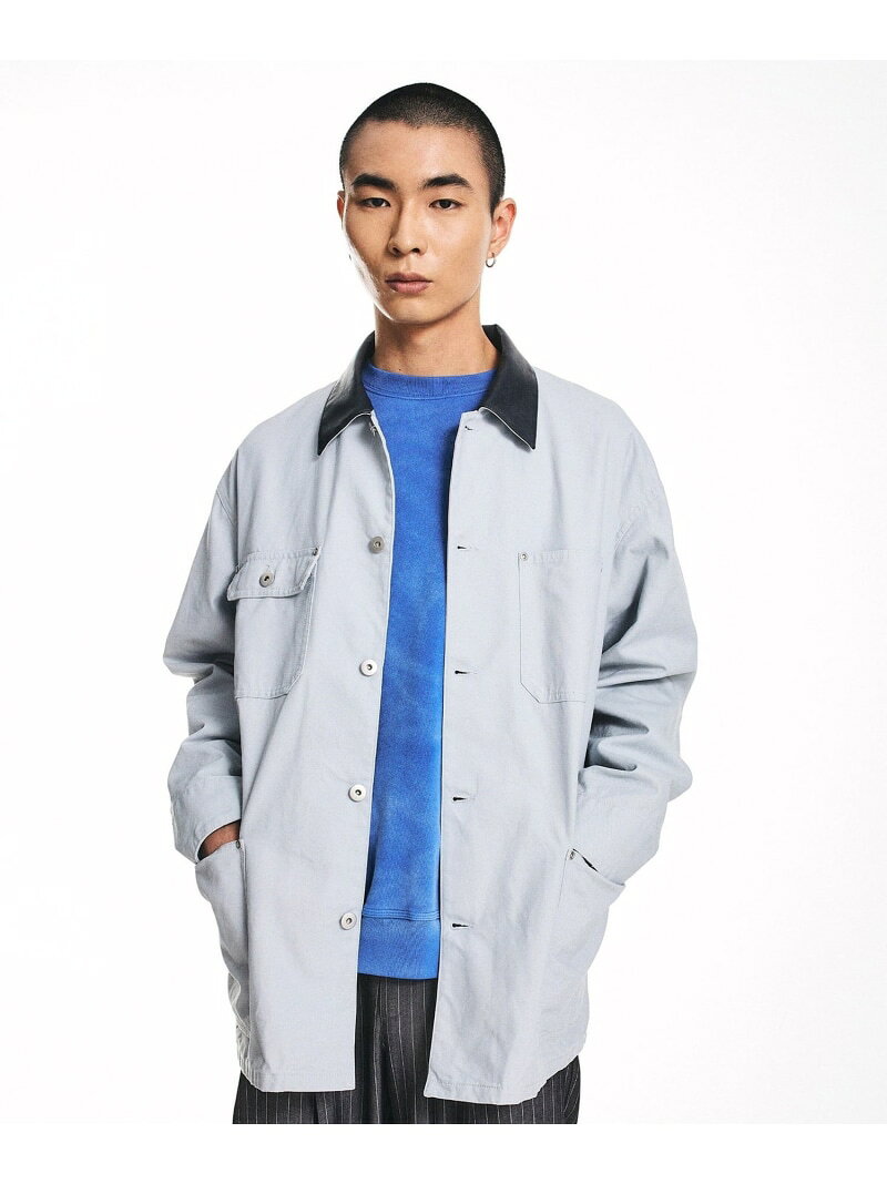 [SALE / 40 % OFF] City Ambient Products : 오버 사이즈 커버 올 워크 재킷 SHIPS MEN 쉽스 재킷 아우터 커버 올 워크 재킷 블랙 화이트 [RBA_E] [무료 배송] [Rakuten Fashion]