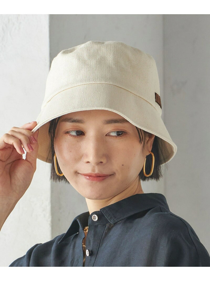 【SALE／40%OFF】ロゴ バケット ハット SHIPS WOMEN シップス 帽子 ハット ホワイト ブラック【RBA_E】[Rakuten Fashion]