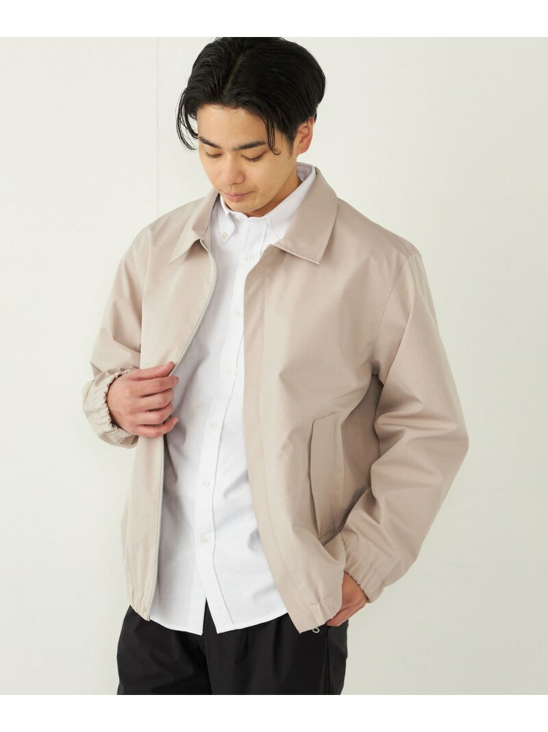 【SALE／40%OFF】SHIPS Colors:＜洗濯機可能＞ライト ジップ ジャケット SHIPS Colors シップス ジャケット・アウター ブルゾン・ジャンパー ベージュ ブラック【RBA_E】【送料無料】[Rakuten Fashion]