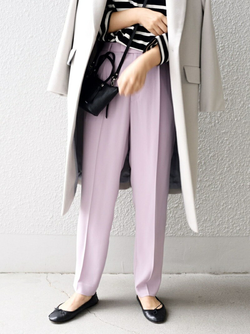 【SALE／50%OFF】＜手洗い可能＞バックサテンタックパンツ◇ SHIPS WOMEN シップス パンツ その他のパンツ パープル ブラック【RBA_E】【送料無料】[Rakuten Fashion]のサムネイル