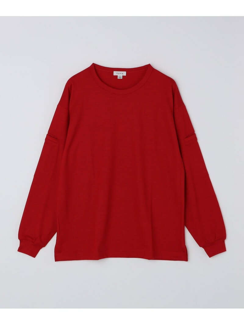 乐天商城 - 【SALE／30%OFF】tone: ARM POCKET WOOL SHIRT SHIPS MEN シップス トップス カットソー・Tシャツ レッド グレー【RBA_E】【送料無料】[Rakuten Fashion]