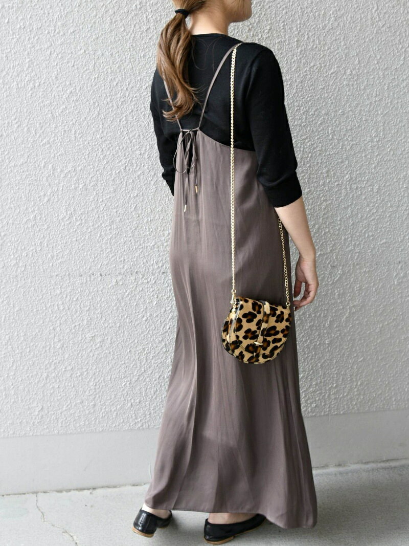 【SALE／70%OFF】SHIPS any: タンブラー サテン キャミワンピース SHIPS any シップス ワンピース・ドレス ワンピース ブラウン レッド ネイビー【RBA_E】[Rakuten Fashion]