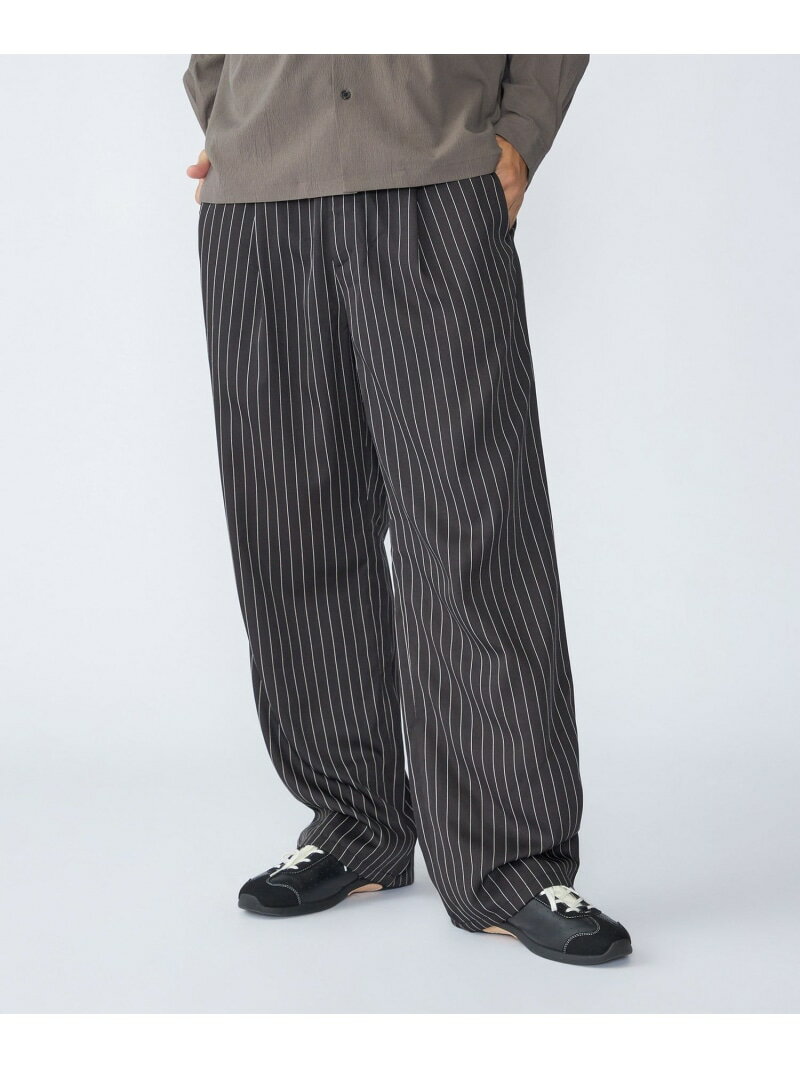 【SALE／50%OFF】City Ambient Products: 2タック ワイド スラックス SHIPS MEN シップス パンツ スラックス・ドレスパンツ グレー ベージュ ブラック ブラウン【RBA_E】【送料無料】[Rakuten Fashion]