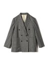 【SALE/30%OFF】SHIPS Primary Navy Label: フラノ ヘリンボーン ダブルボタン ジャケット(セットアップ対応) SHIPS W...