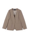 【SALE/40%OFF】<手洗い可能>ツイル ストレッチ ノーラペル ジャケット(セットアップ対応) SHIPS WOMEN シップス スーツ・フォーマル ス...