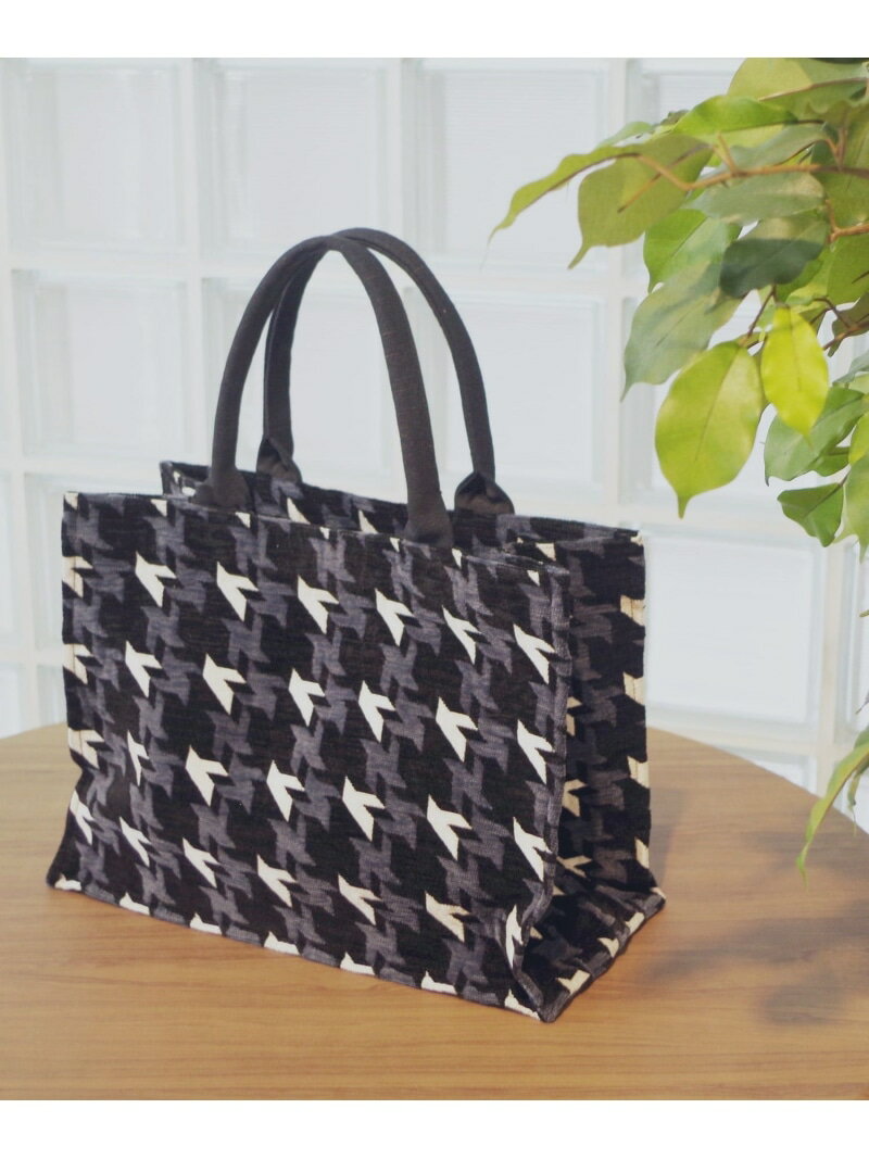樂天商城 - 【SHIPS別注】BINDU:ハウンドトゥース ジャカード バッグ SHIPS WOMEN シップス バッグ トートバッグ【送料無料】[Rakuten Fashion]