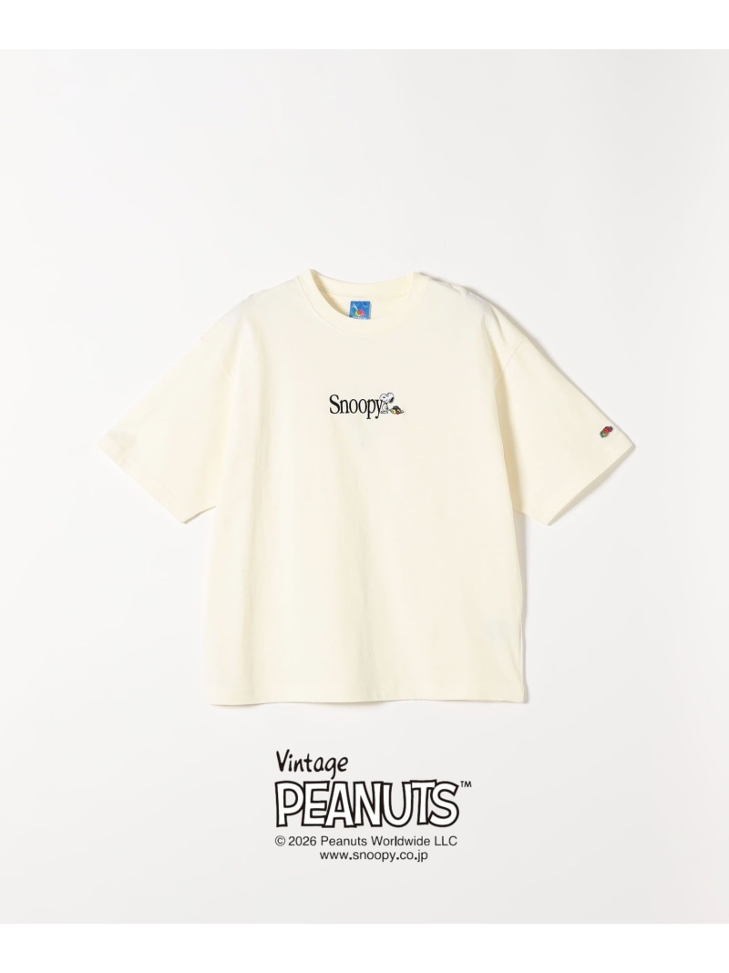 FRUIT OF THE LOOM:＜洗濯機可能＞PEANUTS 刺繍 TEE SHIPS any シップス トップス カットソー・Tシャツ グレー ホワイト【送料無料】[Rakuten Fashion]