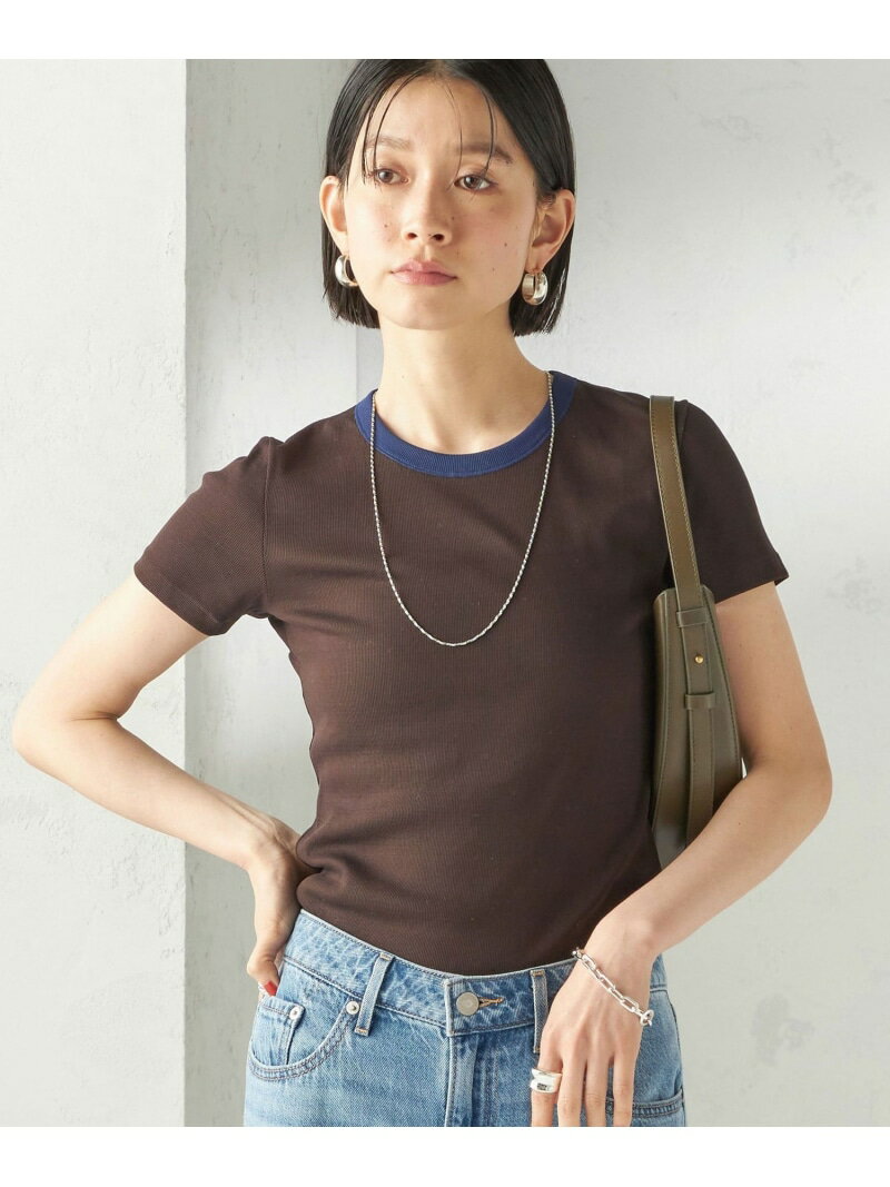 Rakuten - 【一部SHIPS別注】GGG:＜手洗い可能＞クルーネック 半袖 TEE SHIPS WOMEN シップス トップス カットソー・Tシャツ レッド ブラウン ネイビー【送料無料】[Rakuten Fashion]