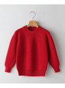 BATONER:100~140cm /＜手洗い可能＞KIDS SIGNATURE KNIT SHIPS KIDS シップス トップス ニット レッド ブラウン【送料無料】[Rakuten Fashion]