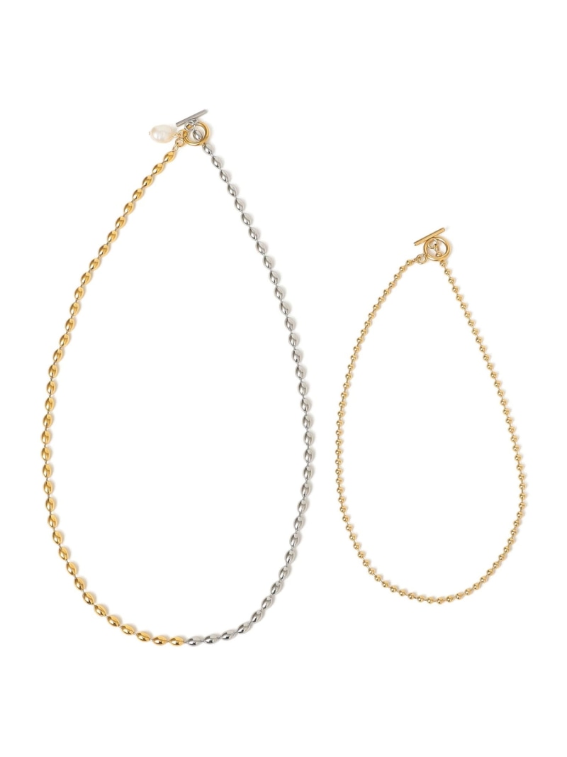 乐天商城 - ステンレス コンビ カラー レイヤード ネックレス SHIPS WOMEN シップス アクセサリー・腕時計 ネックレス ゴールド【送料無料】[Rakuten Fashion]