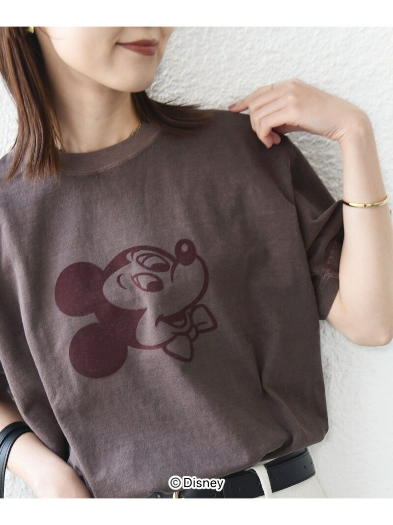《一部追加予約》【SHIPS別注】GOOD ROCK SPEED:MICKEY / TEE SHIPS WOMEN シップス トップス カットソー・Tシャツ ベージュ ネイビー ブラウン ホワイト グレー【先行予約】*【送料無料】[Rakuten Fashion]