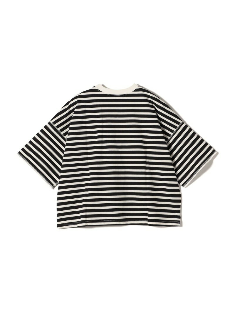 【SHIPS別注】SETTO:ボーダー ハーフ スリーブ SHIPS WOMEN シップス トップス カットソー・Tシャツ ネイビー ブラック【送料無料】[Rakuten Fashion]