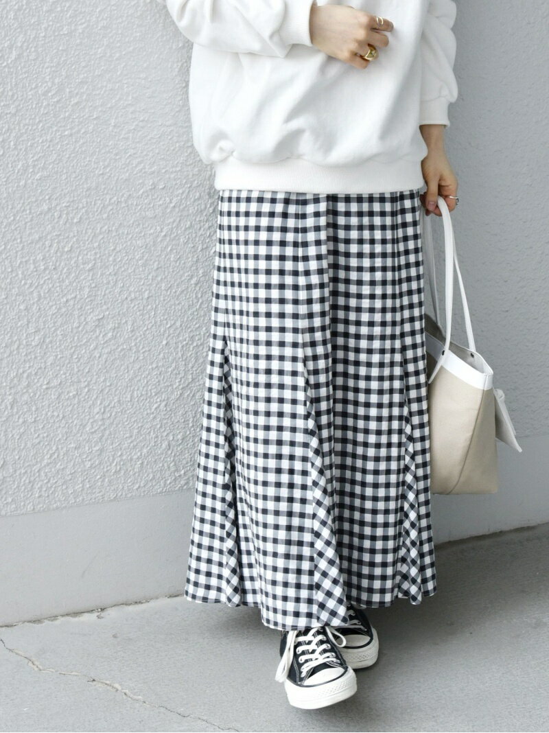 【SALE／50%OFF】SHIPS any: ブライトチェック マーメイド スカート SHIPS any シップス スカート ロング・マキシスカート ブラック ブルー【RBA_E】【送料無料】[Rakuten Fashion]のサムネイル